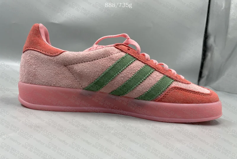 Adidas Gazelle Pink Green Sneakers 4