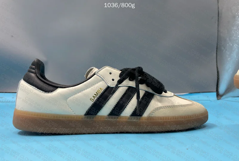 Adidas Samba White and Yellow Top Batch Sneakers 3