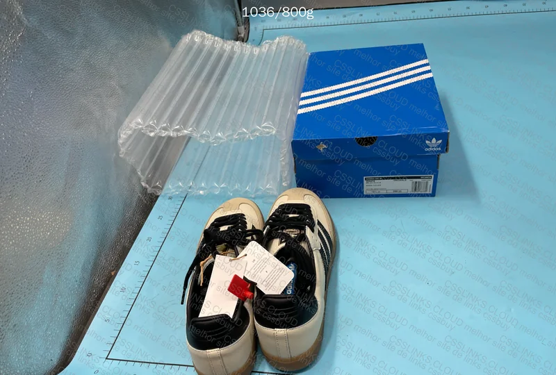 Adidas Samba White and Yellow Top Batch Sneakers 4