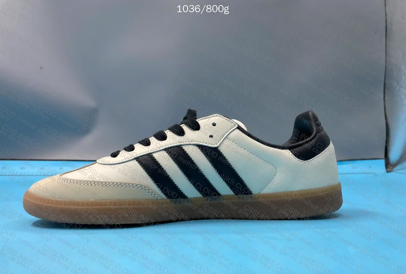 Adidas Samba White and Yellow Top Batch Sneakers 5