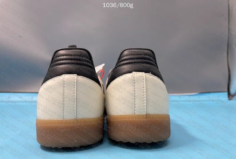 Adidas Samba White and Yellow Top Batch Sneakers 6