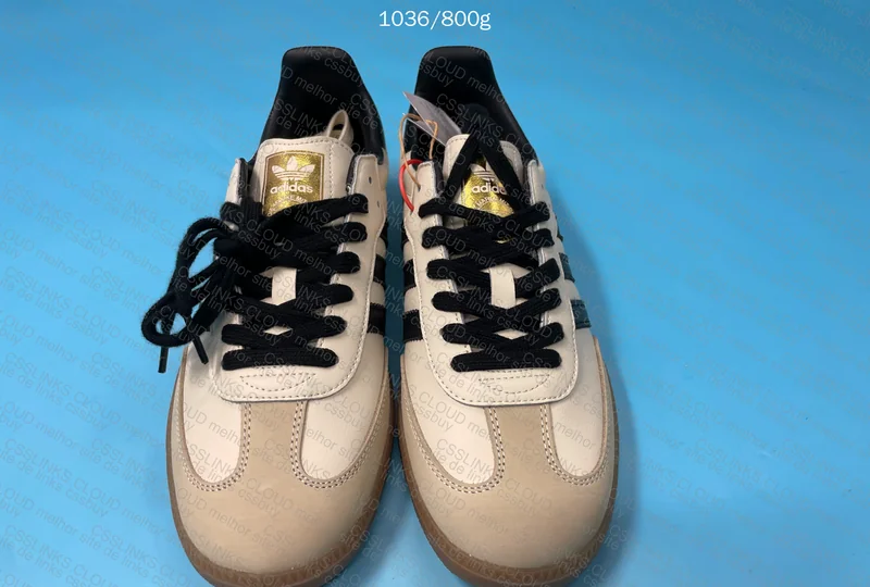 Adidas Samba White and Yellow Top Batch Sneakers 7
