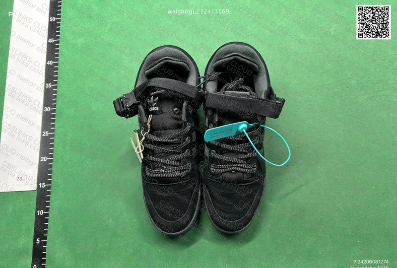Adidas x Bad Bunny Forum Black Sneakers 3