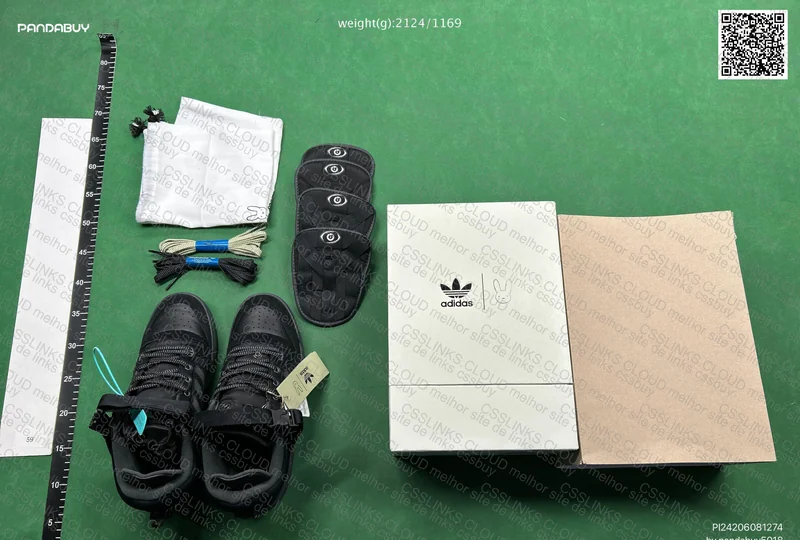 Adidas x Bad Bunny Forum Black Sneakers 4