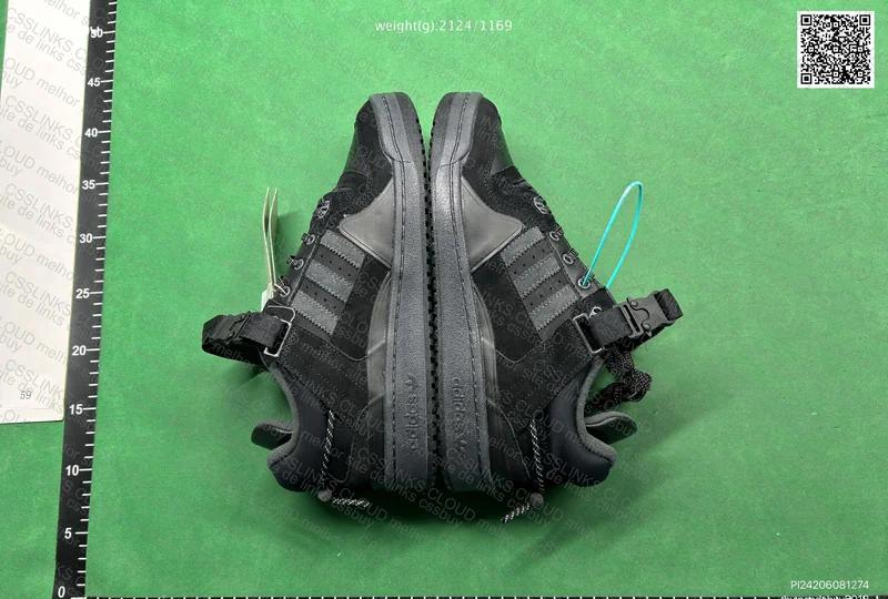 Adidas x Bad Bunny Forum Black Sneakers 5