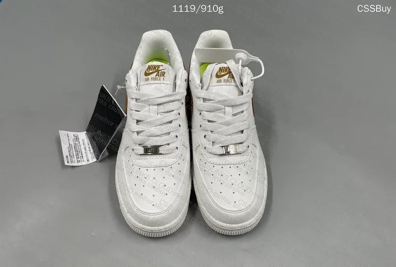Air Force 1 Gold Sneakers