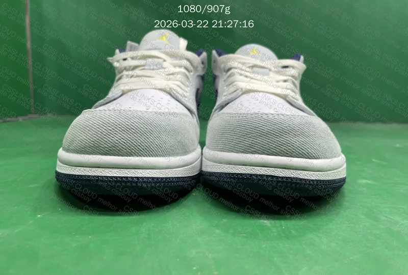 Tênis Air Jordan 1 Low Denim Star Blue 2
