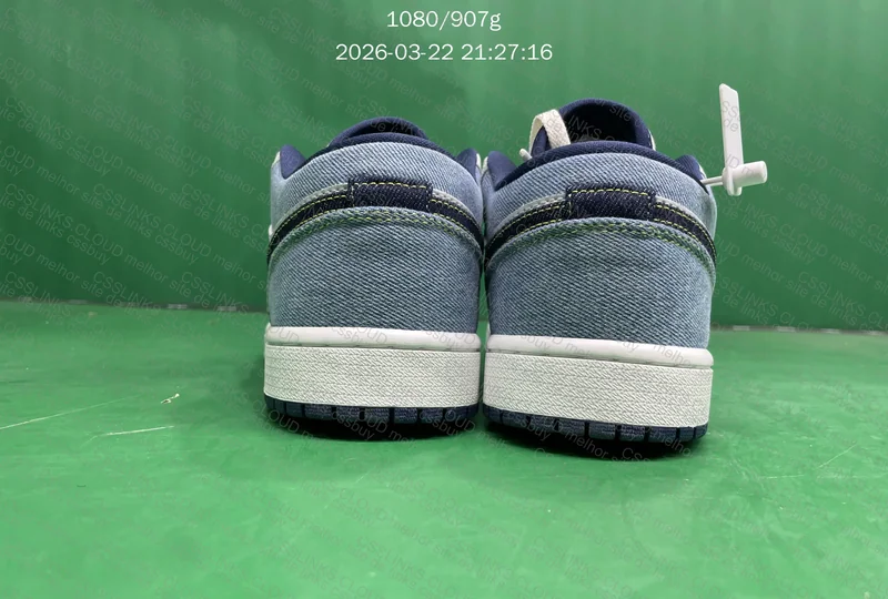 Tênis Air Jordan 1 Low Denim Star Blue 3