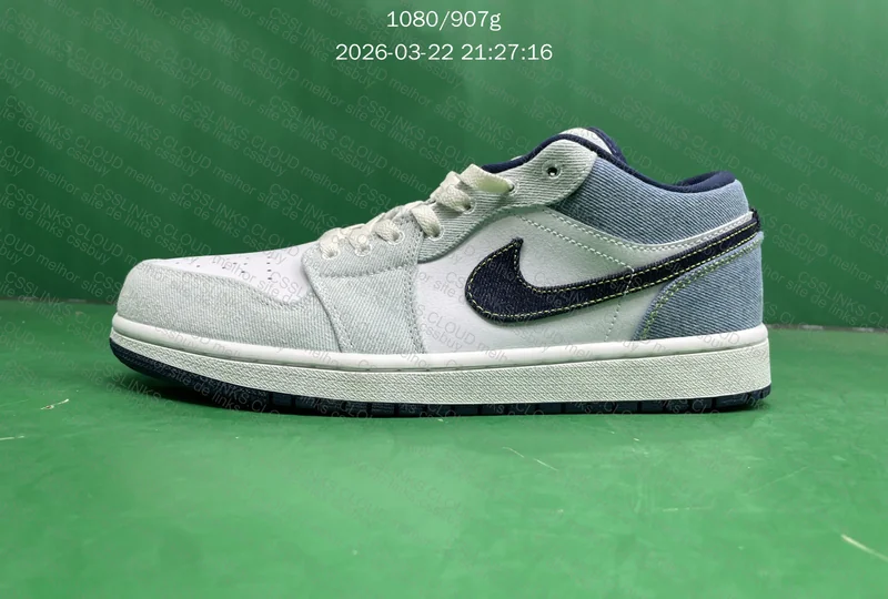 Tênis Air Jordan 1 Low Denim Star Blue 4