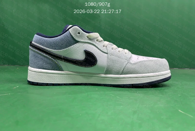 Tênis Air Jordan 1 Low Denim Star Blue 5