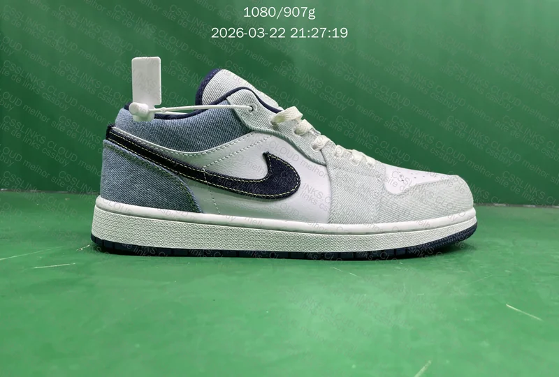 Tênis Air Jordan 1 Low Denim Star Blue 7