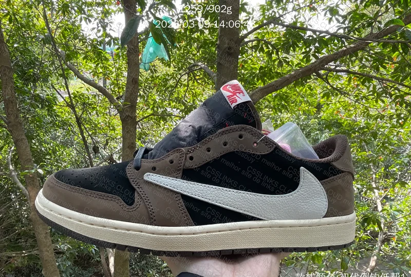 Tênis Air Jordan 1 Low Travis Mocha sale 4