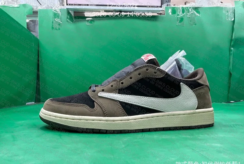 Tênis Air Jordan 1 Low Travis Mocha sale 7