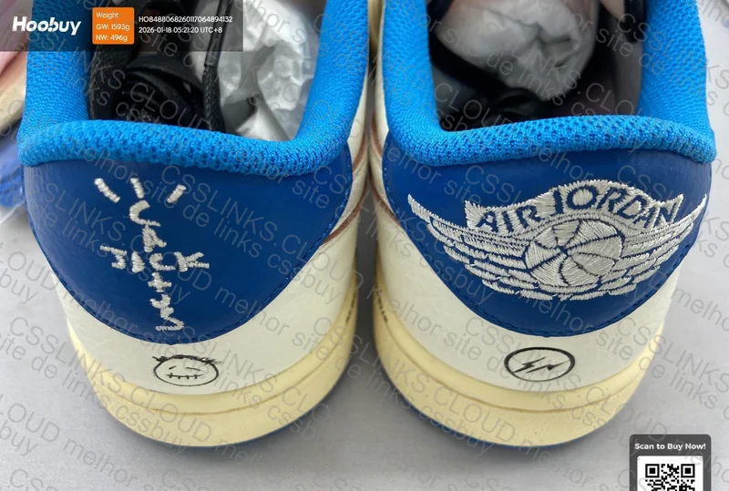 Tênis Air Jordan 1 Low x Travis Scott x Fragment 2