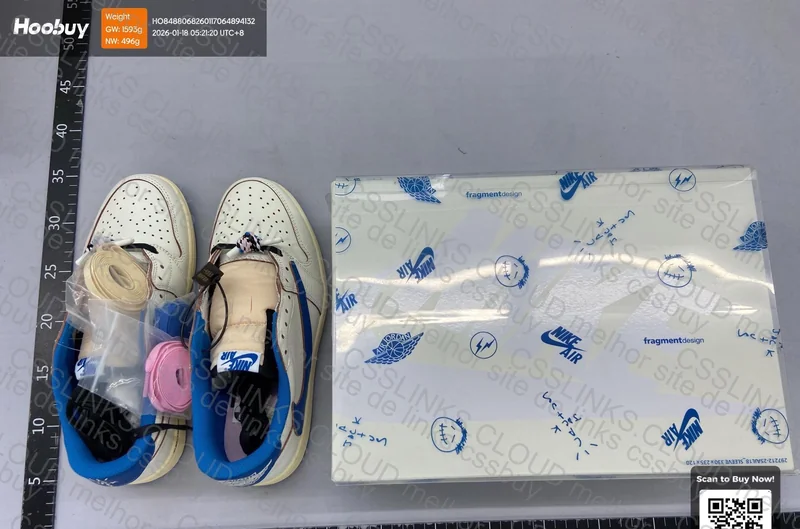 Tênis Air Jordan 1 Low x Travis Scott x Fragment 6