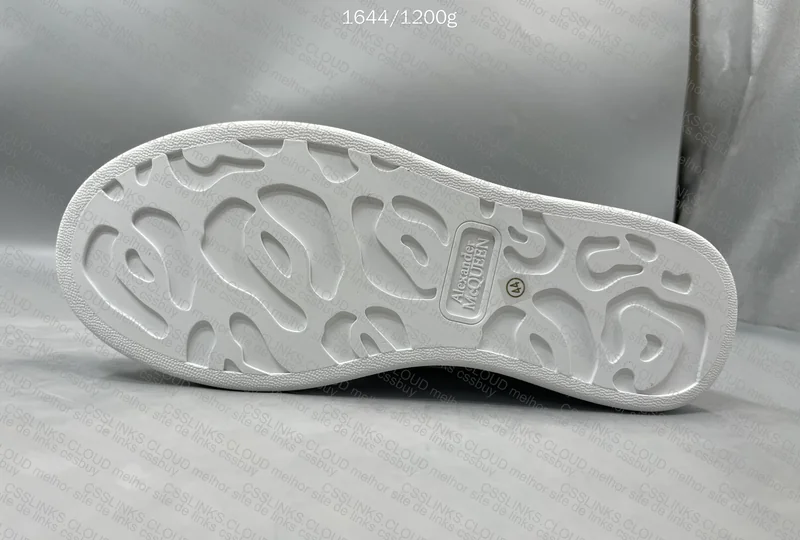 Alexander McQueen White and Gray Sneakers 6