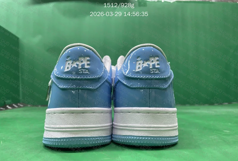 tênis bape sta azul e branco 2