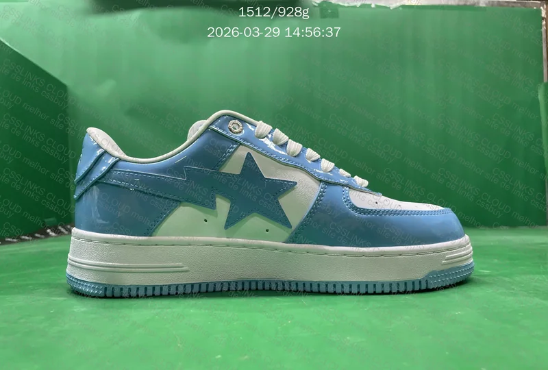 tênis bape sta azul e branco 3
