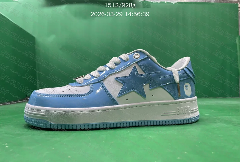 tênis bape sta azul e branco 4