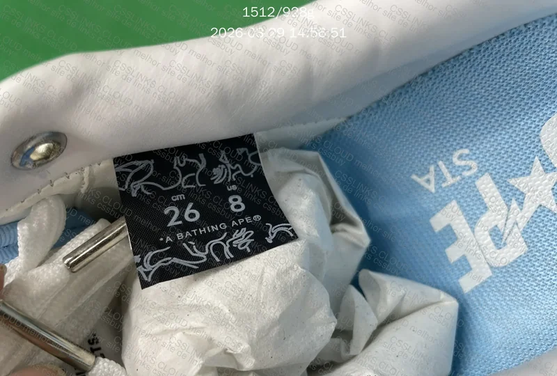 tênis bape sta azul e branco 6
