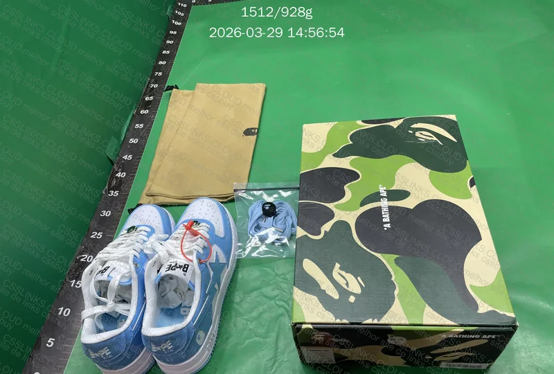 tênis bape sta azul e branco 7