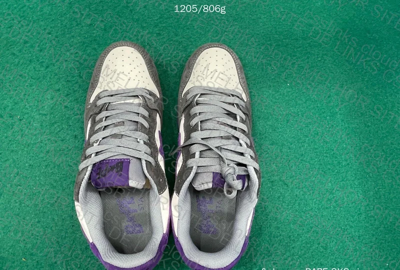 Bape STA SK8 Gray and Purple Sneakers 3
