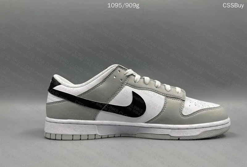 Dunk Lottery Sneakers (Gray and Black) 4
