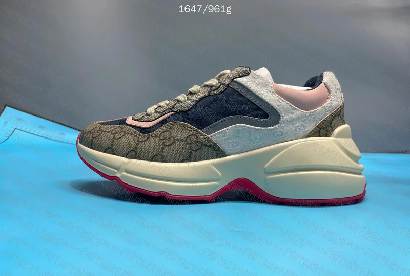 Gucci Canvas GG Rhyton Sneakers 4