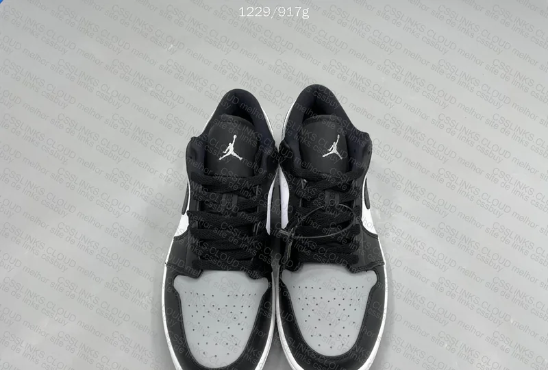 Jordan 1 Low Shadow Gray/Black Sneakers