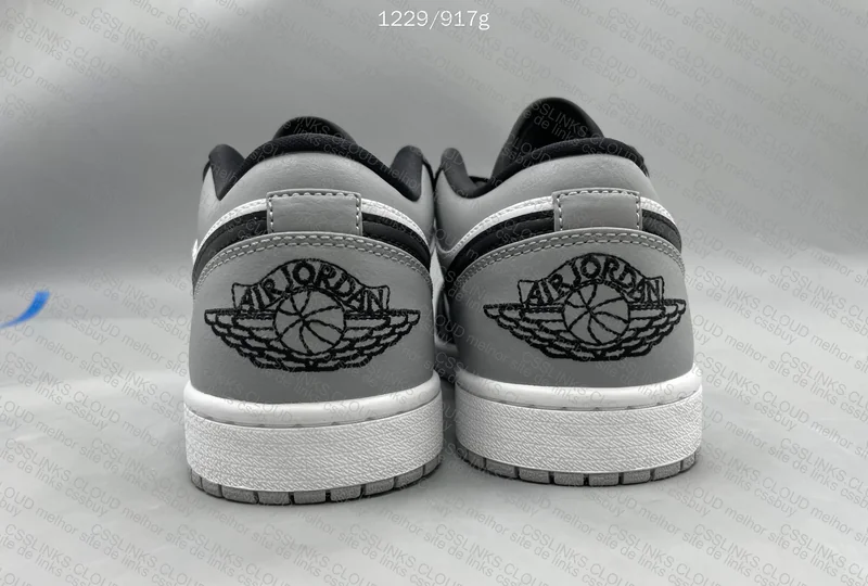 Jordan 1 Low Shadow Gray/Black Sneakers 2