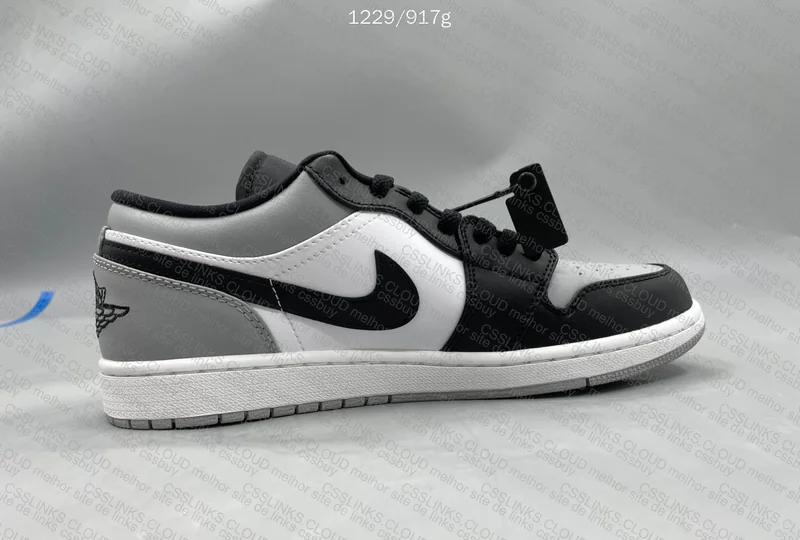Jordan 1 Low Shadow Gray/Black Sneakers 4