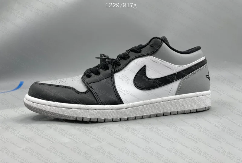 Jordan 1 Low Shadow Gray/Black Sneakers 5