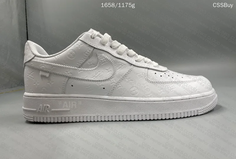 LV Air Force 1 White Sneakers 4