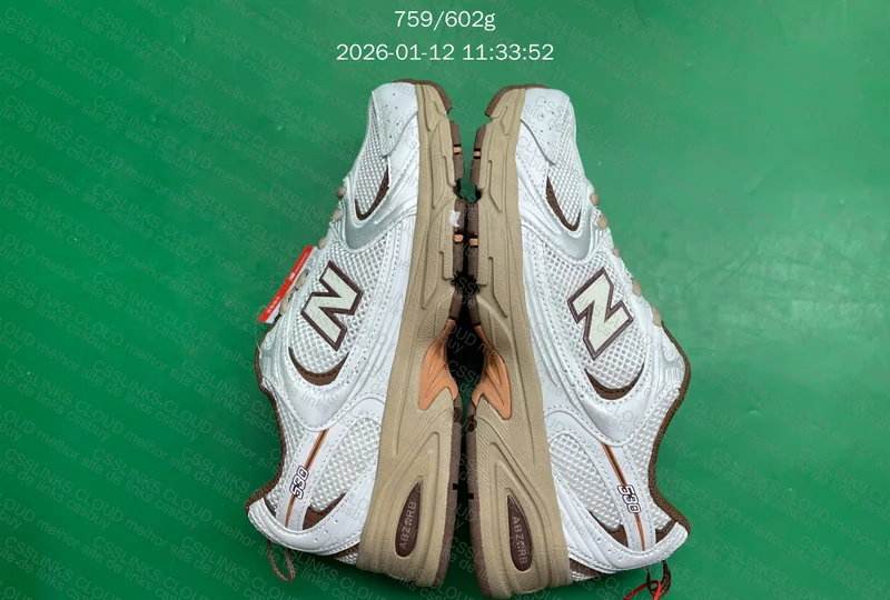Tênis: New Balance 530- white brownPreço: ¥112.18 + ¥10.00 Tamanho: 38.5BR / 40.EUR 2