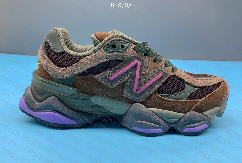 New Balance 9060 Burgundy Pink Sneakers 3