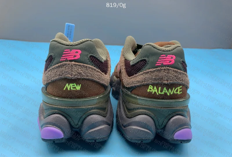 New Balance 9060 Burgundy Pink Sneakers 4