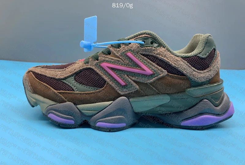 New Balance 9060 Burgundy Pink Sneakers 6