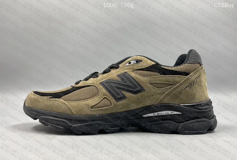 New Balance JJJJound X 990v3 'Brown' Sneakers 2