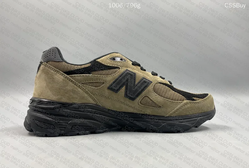 New Balance JJJJound X 990v3 'Brown' Sneakers 3