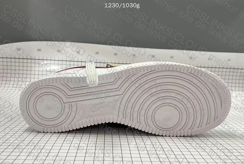 Nike Air Force 1 '07 White and Red 7