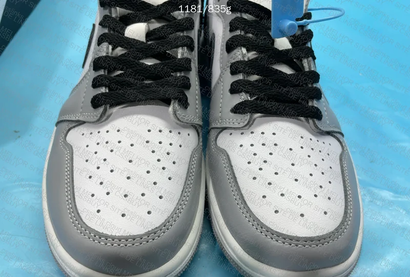 Nike Air Jordan 1 Low Og Wolf Grey And White 6