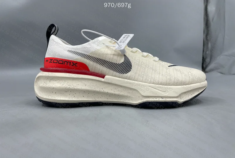 Nike Invincible Run 3 Sneakers - White/Red 7