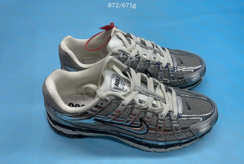 Nike P-6000 Metallic Silver Sneakers