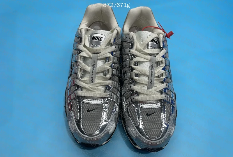 Nike P-6000 Metallic Silver Sneakers 2