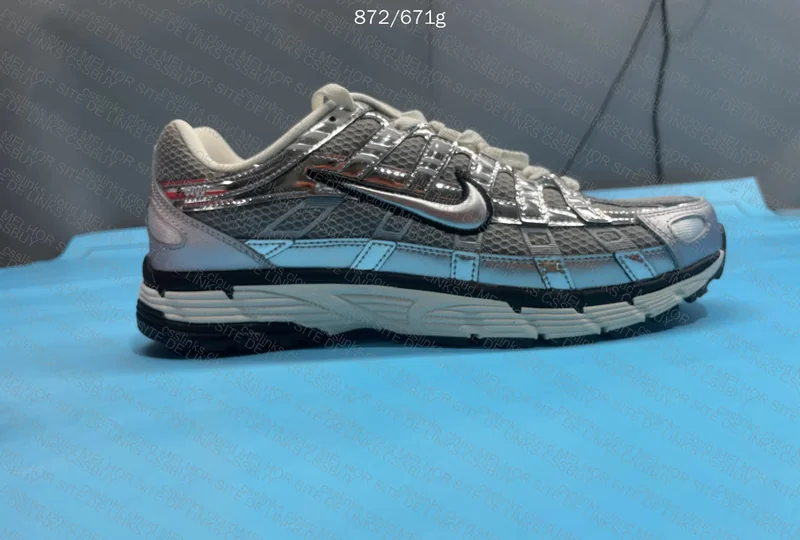 Nike P-6000 Metallic Silver Sneakers 4
