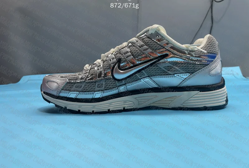 Nike P-6000 Metallic Silver Sneakers 6
