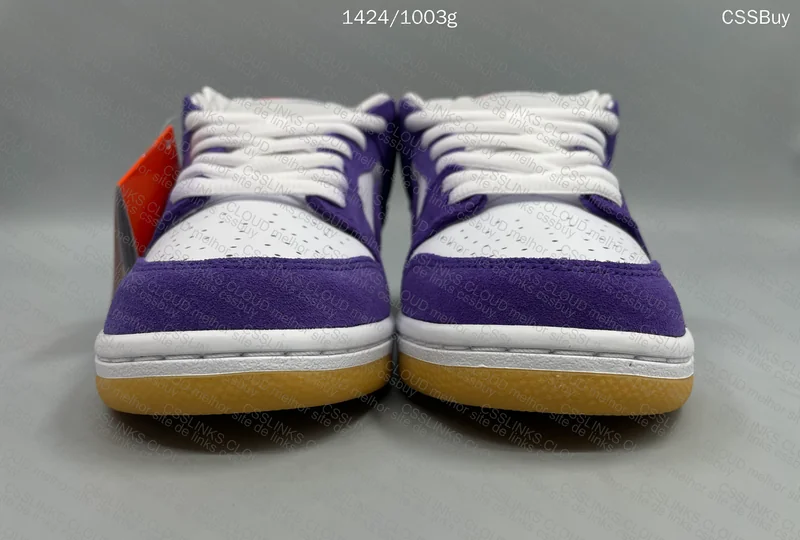 Nike SB Dunk Low Pro Iso 'Court Purple' White/Purple Sneakers