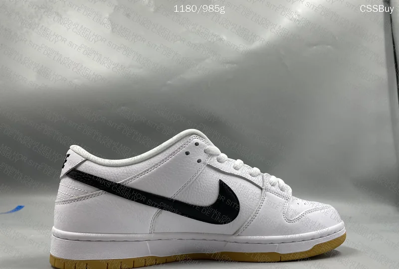 Nike SB Dunk Low Pro 'Orange Label' - White Gum Sneakers 5