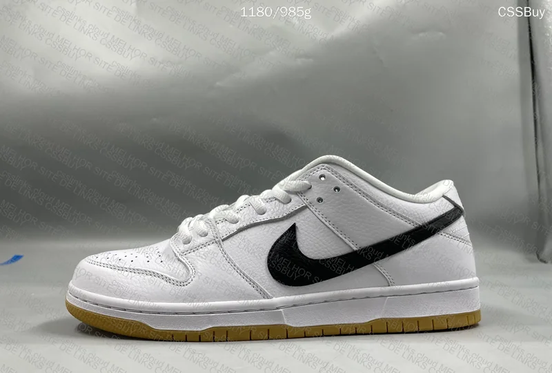 Nike SB Dunk Low Pro 'Orange Label' - White Gum Sneakers 6