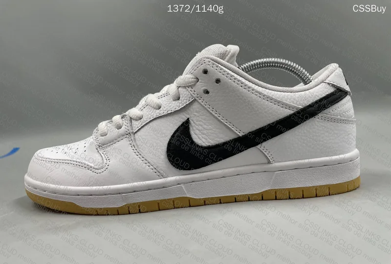 Nike SB Dunk Low Pro 'Orange Label' - White Gum Sneakers 9